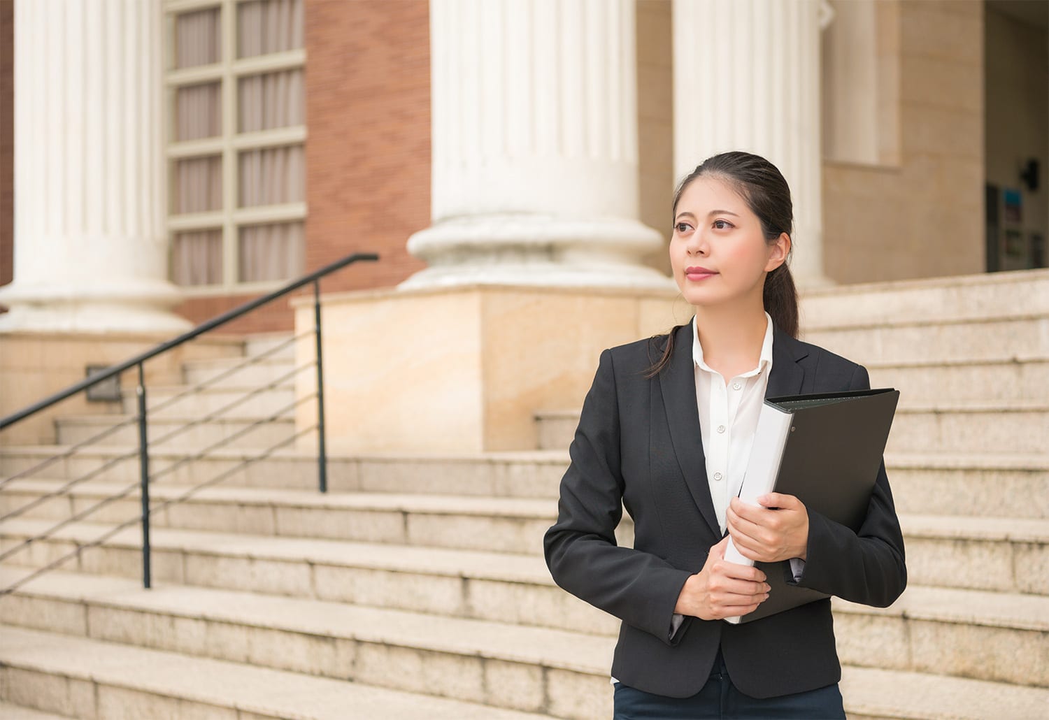 woman working in legal
