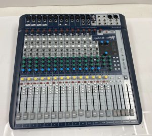 Harman Soundcraft 16-ch Mixer with 12 x Ghost Mic Preamps, 3 x Aux Busses
