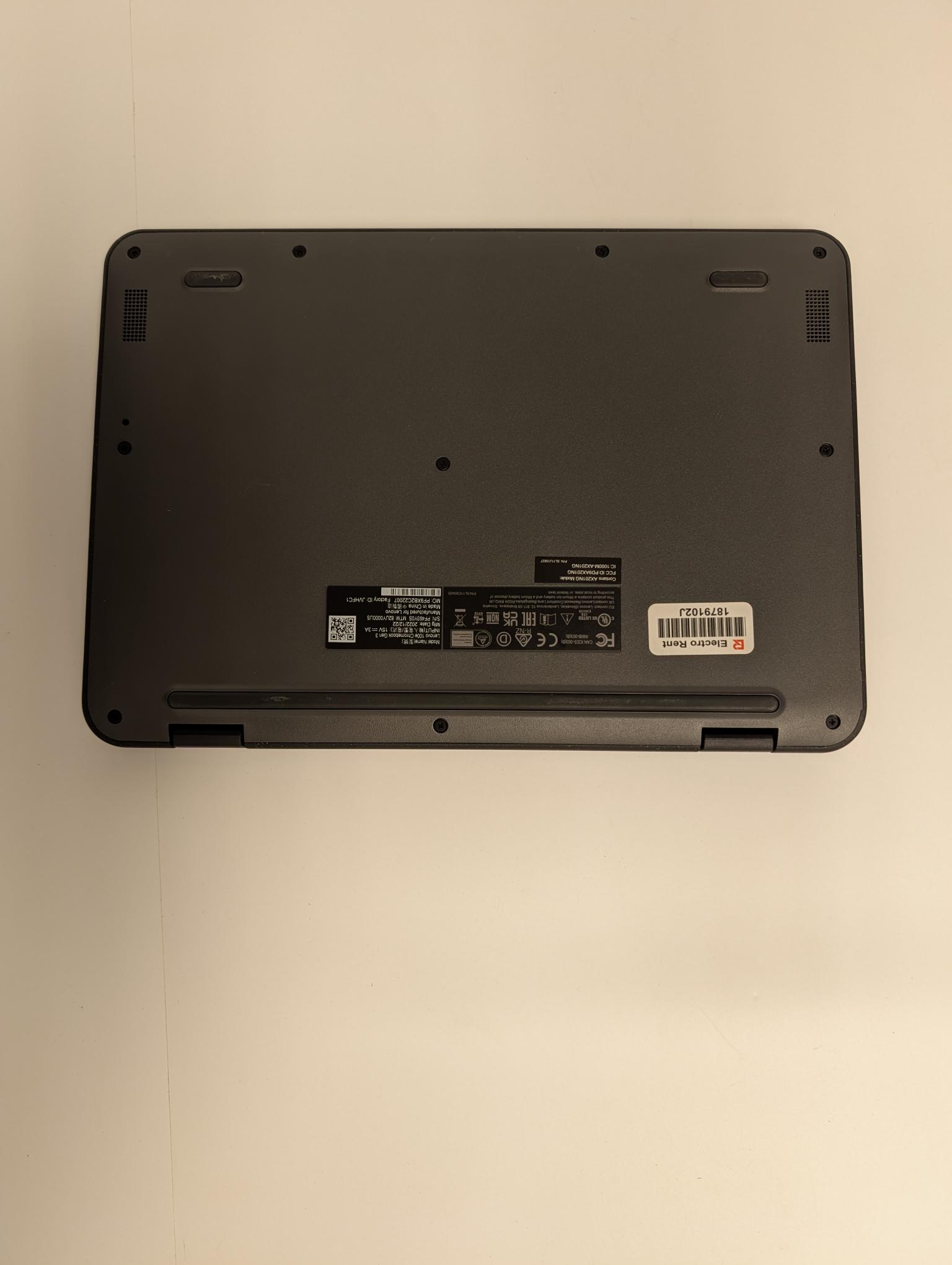 Lenovo 100e Chromebook Gen 3, Intel Celeron N4500, 11.6" 4GB RAM 32GB Flash